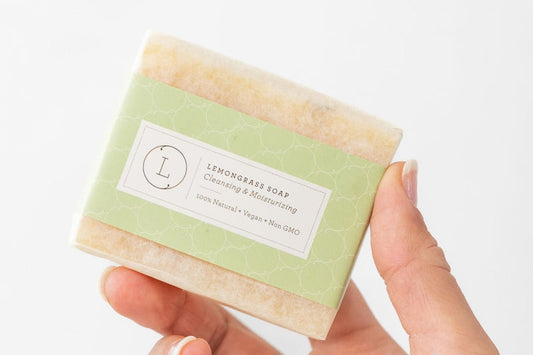 Lizush Natural Soap with Lemongrass Essential Oils