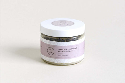 Lizush Natural Lavender Essential Oil Body Scrub