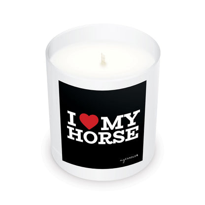 I Heart My Horse Candle