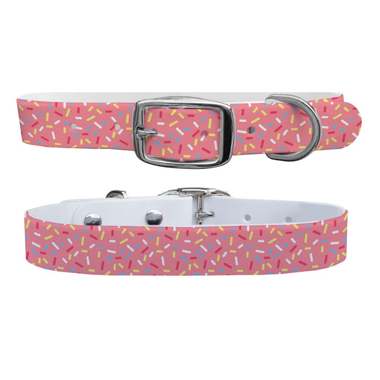 Sprinkles Dog Collar With Silver Buckle
