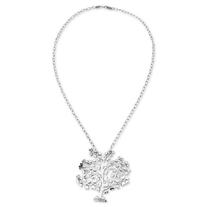 Tree of Love Sterling Silver Pendant Necklace