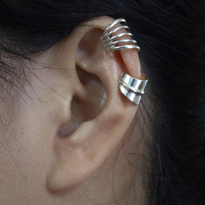 Modern Day Sterling Silver Ear Cuffs