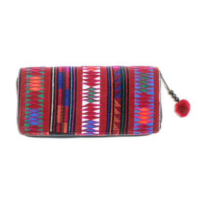 Akha Pride Multicolored Cotton Bifold Wallet Crafted by Thai Artisan