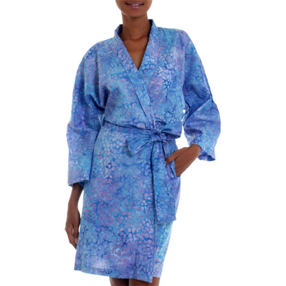 Multicolor Batik Cotton Robe