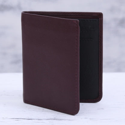 Noble Cordovan Cordovan Leather Wallet with Multiple Pockets