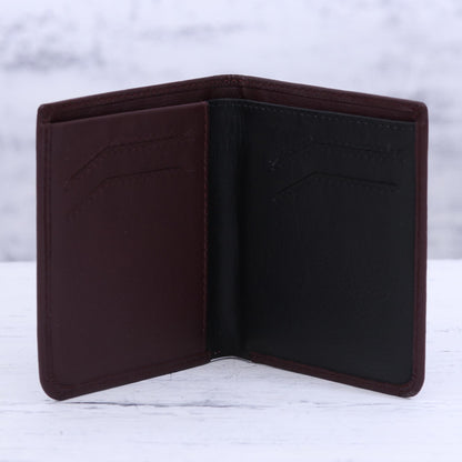 Noble Cordovan Cordovan Leather Wallet with Multiple Pockets