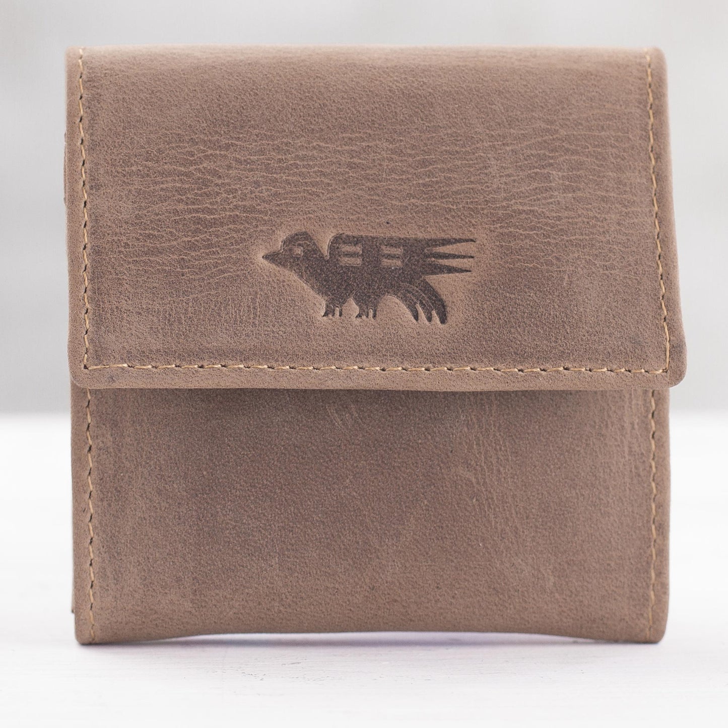 Esquire in Light Brown Men's Two Compartment Light Brown Leather Coin Wallet
