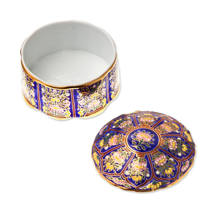 Royal Benjarong Gilded Porcelain Box