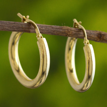 Forever Classic Classic 18k Gold Plated Hoop Earrings