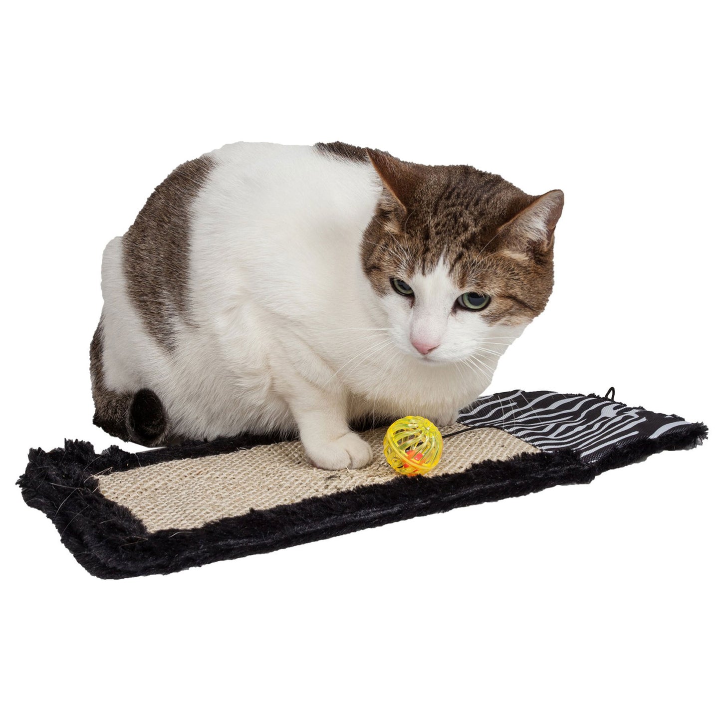 Pet Life Scrape-Away Cat Scratcher With Toy