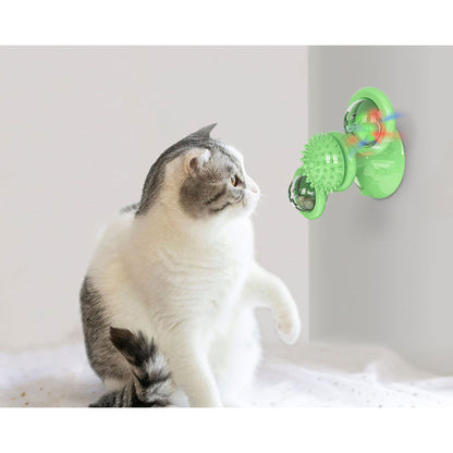 Pet Life&reg; Windmill Suction Cup Cat Toy