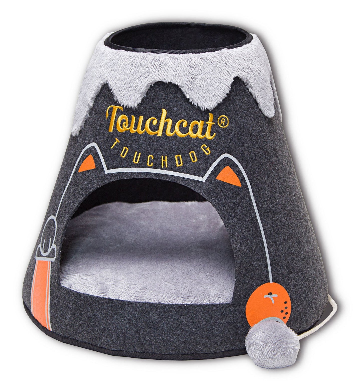 Molten Lava Cat Bed House With Toy