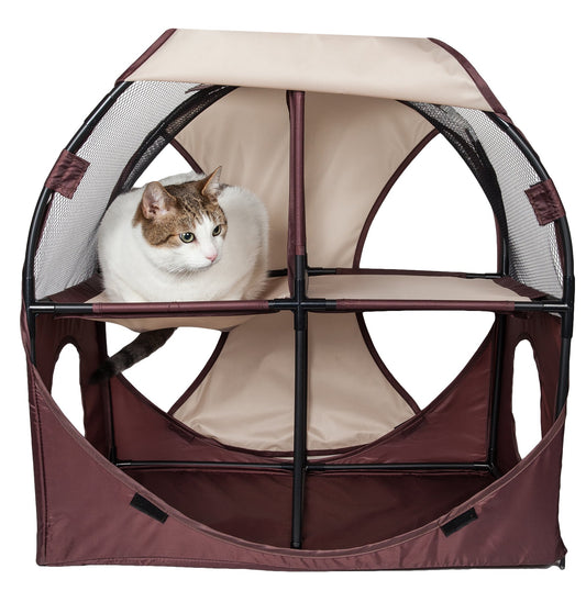 Pet Life Kitty-Play Travel Cat House