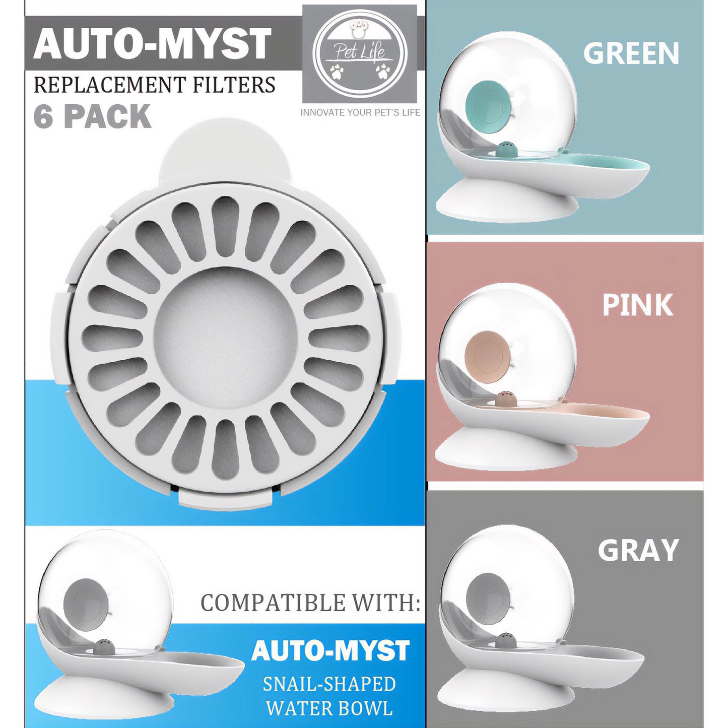 Pet Life&reg; Auto-Myst Replacement Filters