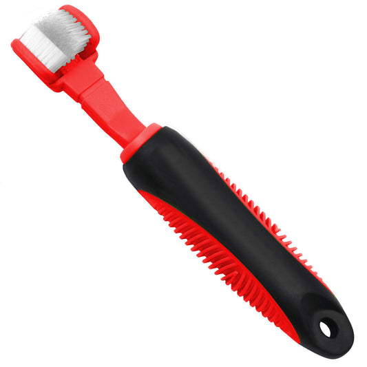 Pet Life&reg; Red Denta-Clean Toothbrush