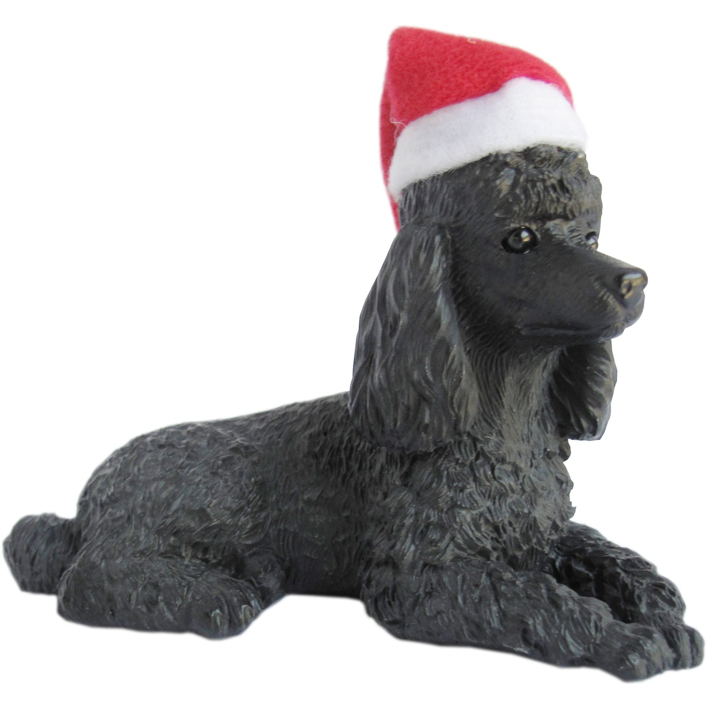 Sitting Black Poodle Christmas Tree Ornament
