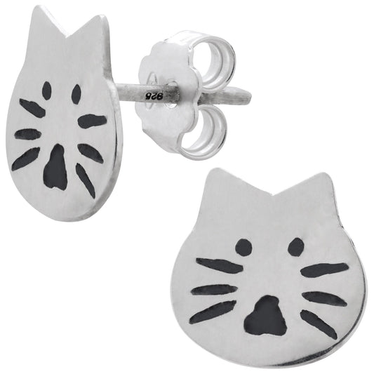 Cat Sterling Earrings