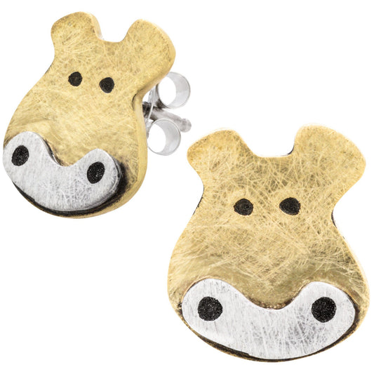 Hippo Post Earrings