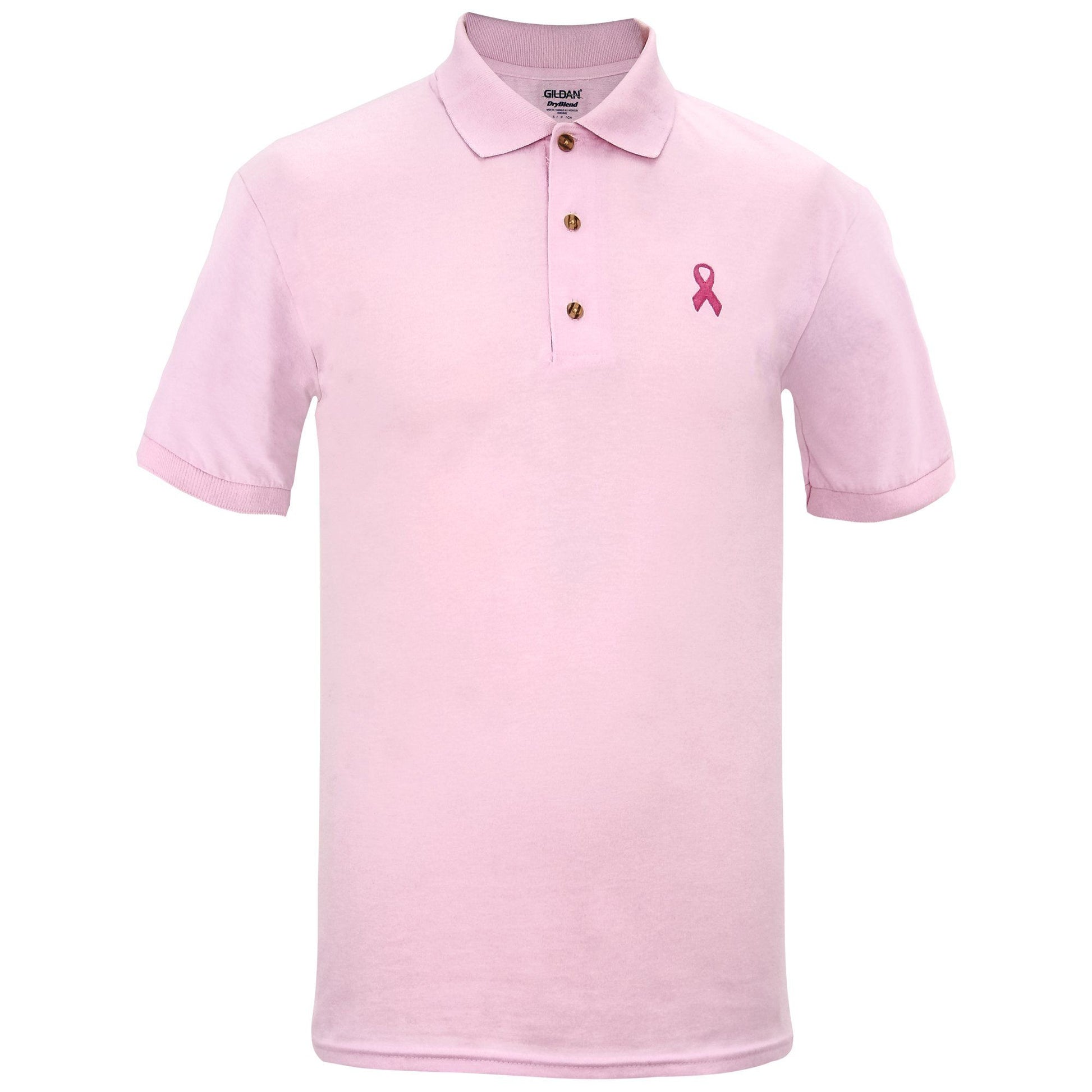 Men's Pink Ribbon Polo Shirt