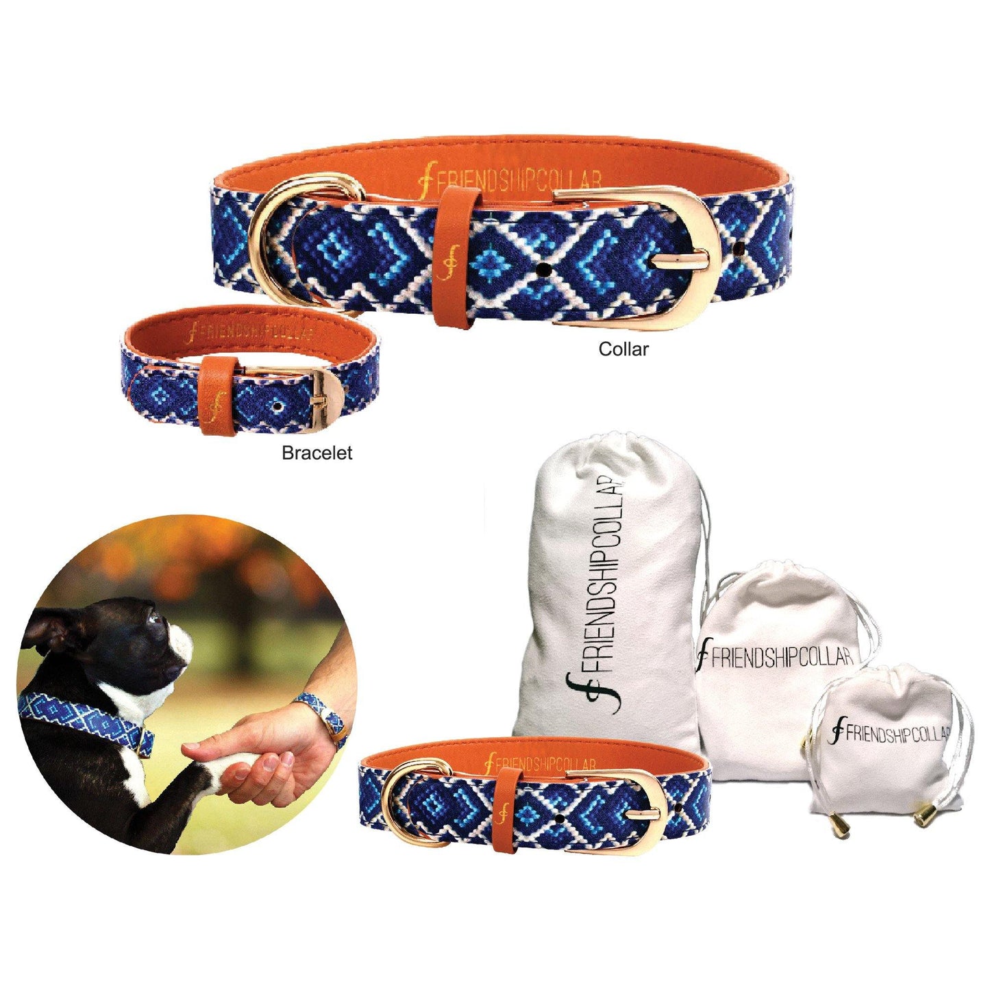 Mucky Pup Friendship Collar & Bracelet Set