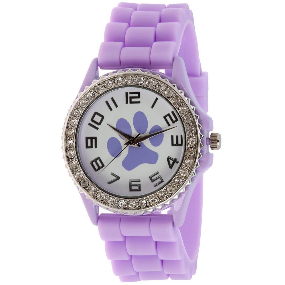 Paw Print Silicone Watch