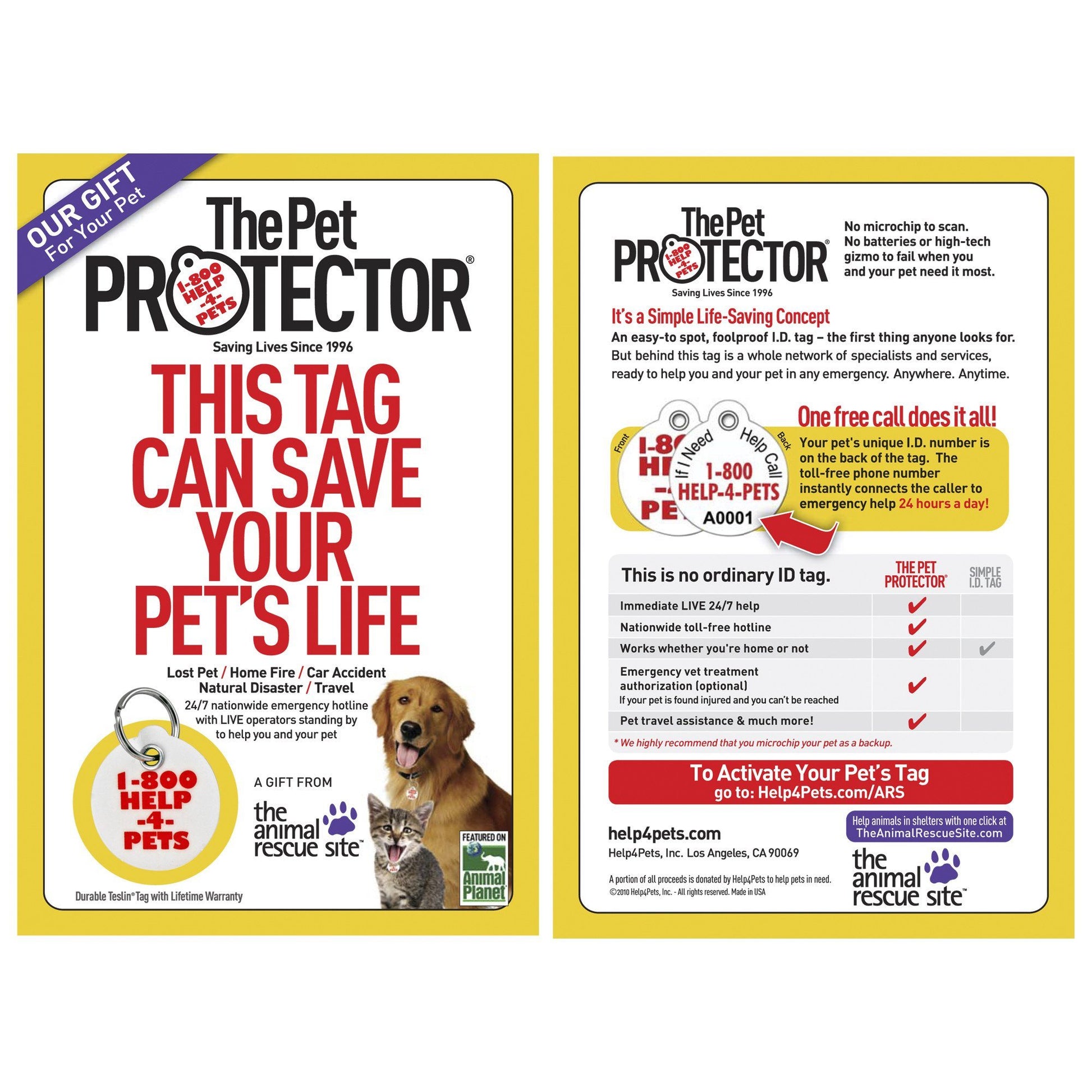 The Pet Protector&reg; Membership - One Year