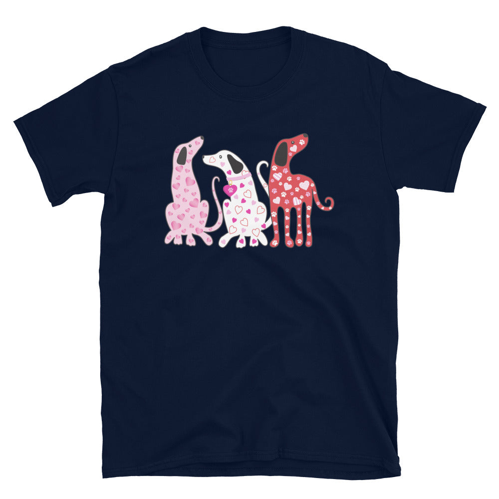 Whimsy Valentine Dogs T-Shirt