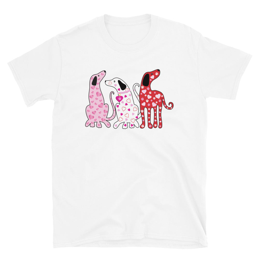 Whimsy Valentine Dogs T-Shirt