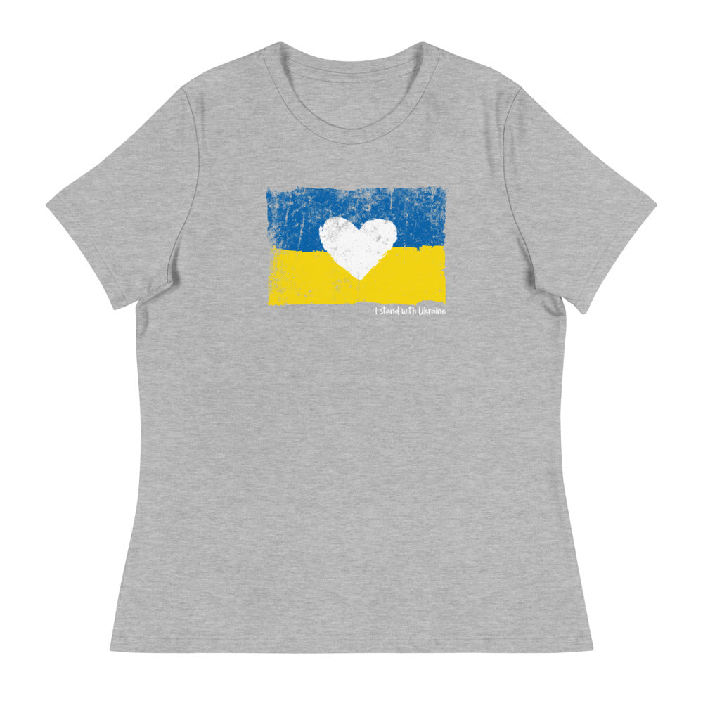 I Stand With Ukraine Women's Relaxed T-Shirt