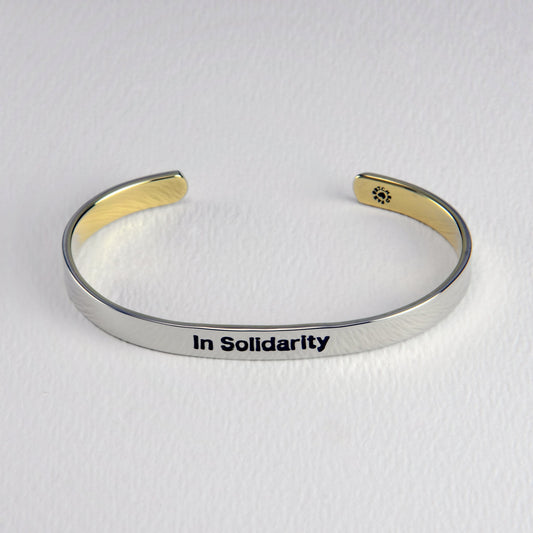 In Solidarity 4.5mm Mixed Metals Cuff Bracelet